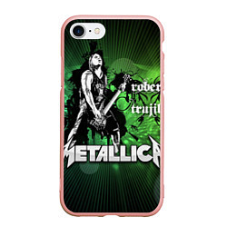 Чехол iPhone 7/8 матовый Metallica: Robert Trujillo, цвет: 3D-светло-розовый