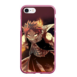 Чехол iPhone 7/8 матовый Fairy tail, цвет: 3D-малиновый