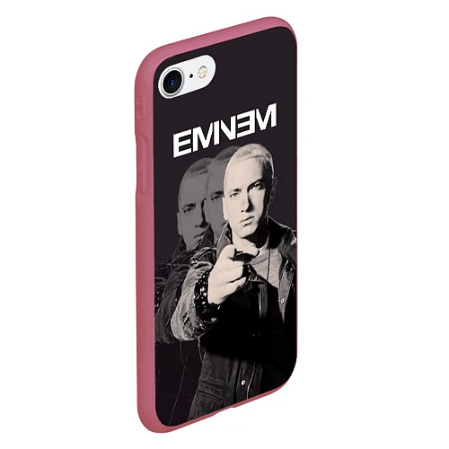Чехол iPhone 7/8 матовый Eminem: You / 3D-Малиновый – фото 2