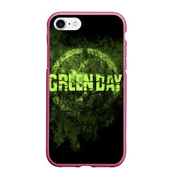 Чехол iPhone 7/8 матовый Green Day: Acid Voltage, цвет: 3D-малиновый