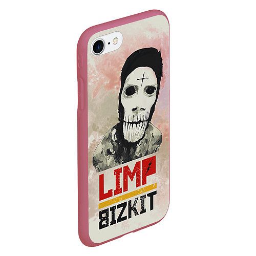 Чехол iPhone 7/8 матовый Limp Bizkit / 3D-Малиновый – фото 2