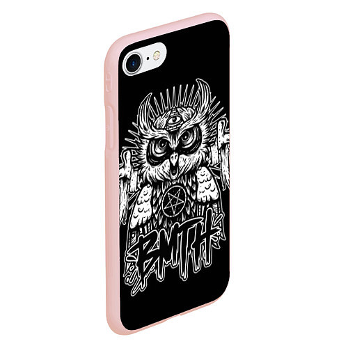 Чехол iPhone 7/8 матовый BMTH Owl / 3D-Светло-розовый – фото 2