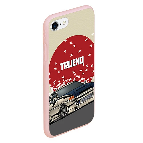 Чехол iPhone 7/8 матовый Toyota Trueno ae86 / 3D-Светло-розовый – фото 2