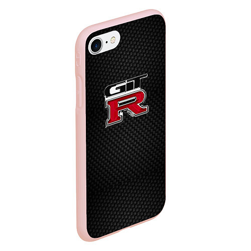Чехол iPhone 7/8 матовый Nissan GTR / 3D-Светло-розовый – фото 2