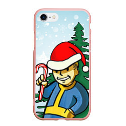 Чехол iPhone 7/8 матовый Fallout Christmas