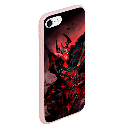 Чехол iPhone 7/8 матовый Shadow Fiend / 3D-Светло-розовый – фото 2