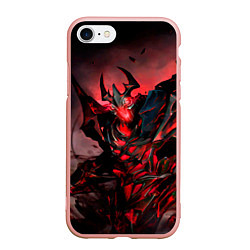 Чехол iPhone 7/8 матовый Shadow Fiend, цвет: 3D-светло-розовый