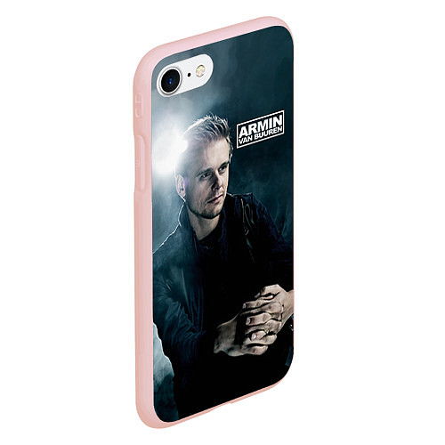 Чехол iPhone 7/8 матовый Armin Van Buuren / 3D-Светло-розовый – фото 2