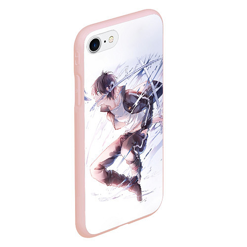 Чехол iPhone 7/8 матовый Бездомный бог / 3D-Светло-розовый – фото 2