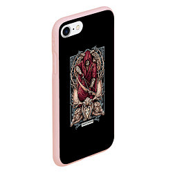 Чехол iPhone 7/8 матовый Стрелец, цвет: 3D-светло-розовый — фото 2