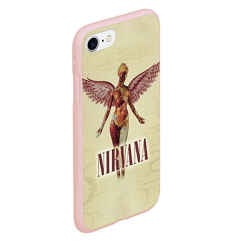 Чехол iPhone 7/8 матовый Nirvana Angel / 3D-Светло-розовый – фото 2