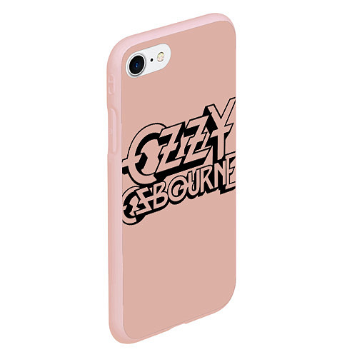 Чехол iPhone 7/8 матовый Ozzy Osbourne / 3D-Светло-розовый – фото 2