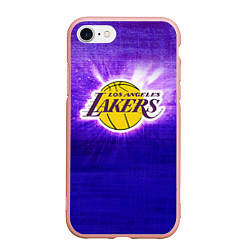 Чехол iPhone 7/8 матовый Los Angeles Lakers