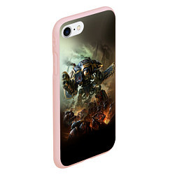 Чехол iPhone 7/8 матовый Титан, цвет: 3D-светло-розовый — фото 2