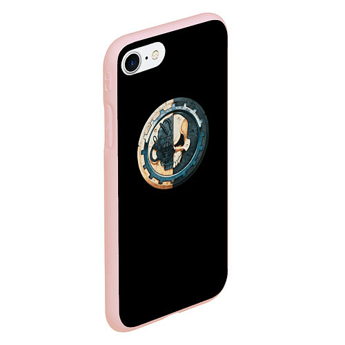 Чехол iPhone 7/8 матовый Adeptus Mechanicus / 3D-Светло-розовый – фото 2