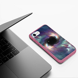 Чехол iPhone 7/8 матовый Star light space, цвет: 3D-малиновый — фото 2