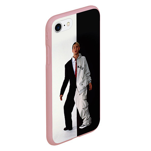 Чехол iPhone 7/8 матовый Eminem: Black & White / 3D-Баблгам – фото 2