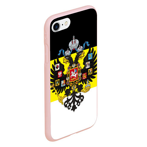 Чехол iPhone 7/8 матовый Имперский Флаг / 3D-Светло-розовый – фото 2
