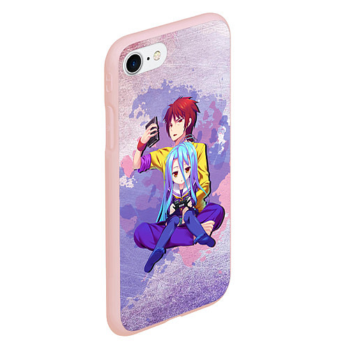 Чехол iPhone 7/8 матовый No Game No Life / 3D-Светло-розовый – фото 2