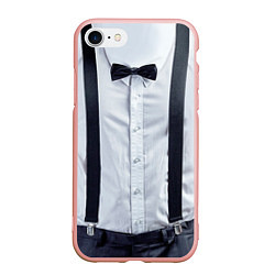 Чехол iPhone 7/8 матовый Рубашка с подтяжками