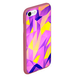 Чехол iPhone 7/8 матовый Texture, цвет: 3D-малиновый — фото 2