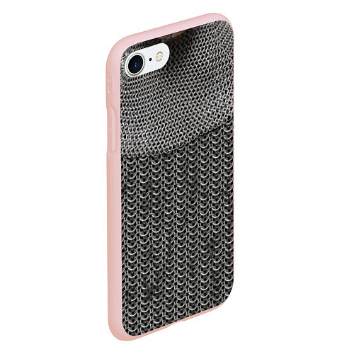 Чехол iPhone 7/8 матовый Кольчуга / 3D-Светло-розовый – фото 2