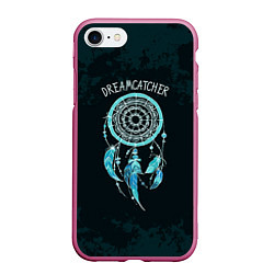 Чехол iPhone 7/8 матовый Dreamcatcher, цвет: 3D-малиновый