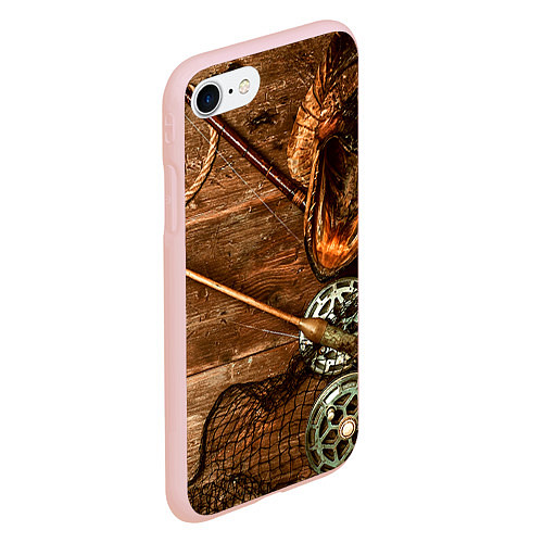 Чехол iPhone 7/8 матовый Рыбацкий стол / 3D-Светло-розовый – фото 2