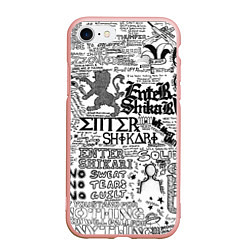 Чехол iPhone 7/8 матовый Enter Shikari: Words, цвет: 3D-светло-розовый