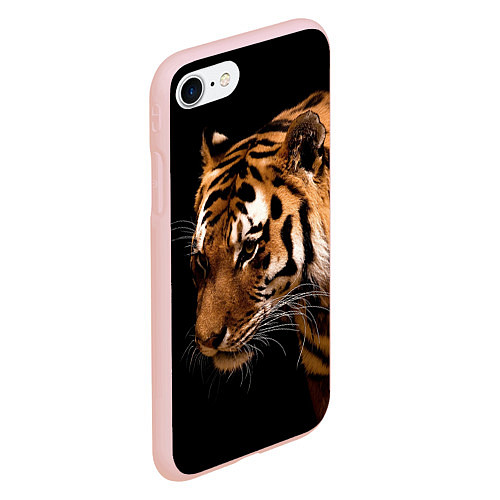 Чехол iPhone 7/8 матовый Тигрица / 3D-Светло-розовый – фото 2