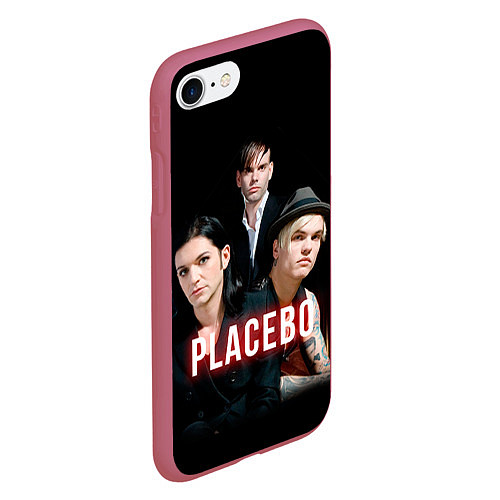 Чехол iPhone 7/8 матовый Placebo Guys / 3D-Малиновый – фото 2