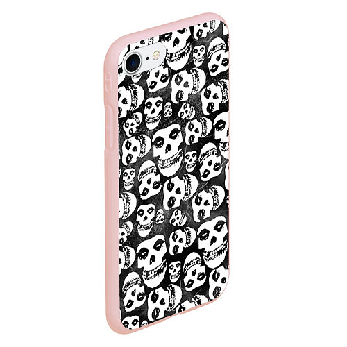 Чехол iPhone 7/8 матовый Misfits Pattern / 3D-Светло-розовый – фото 2