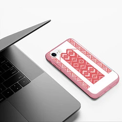 Чехол iPhone 7/8 матовый Вышивка 46, цвет: 3D-баблгам — фото 2