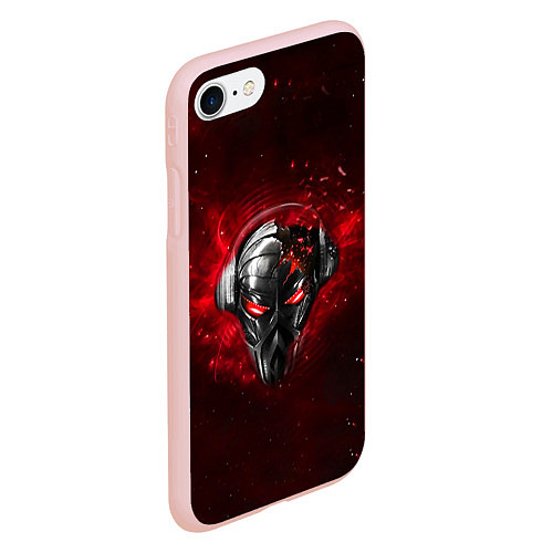 Чехол iPhone 7/8 матовый Pirate Station: Blood Face / 3D-Светло-розовый – фото 2