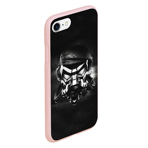 Чехол iPhone 7/8 матовый Pirate Station: Dark Side / 3D-Светло-розовый – фото 2