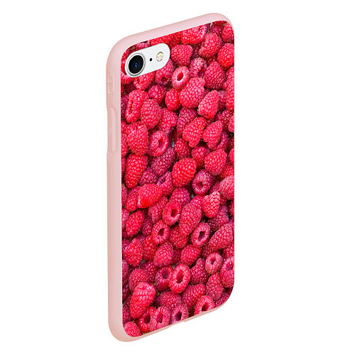 Чехол iPhone 7/8 матовый Малинки / 3D-Светло-розовый – фото 2
