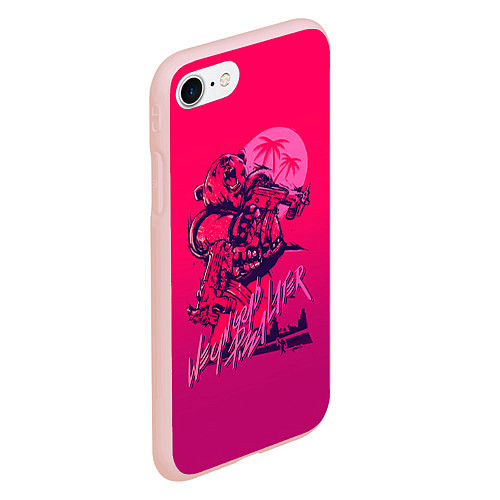 Чехол iPhone 7/8 матовый We grab pizza later / 3D-Светло-розовый – фото 2