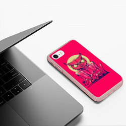 Чехол iPhone 7/8 матовый I don't know you, цвет: 3D-светло-розовый — фото 2