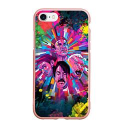 Чехол iPhone 7/8 матовый Red Hot Chili Peppers Art