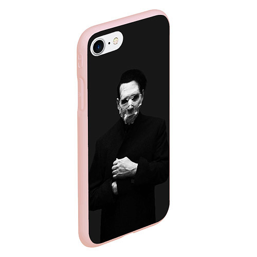 Чехол iPhone 7/8 матовый Marilyn Manson / 3D-Светло-розовый – фото 2