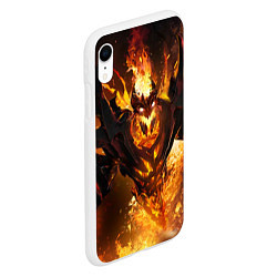 Чехол iPhone XR матовый Nevermore Hell цвета 3D-белый — фото 2