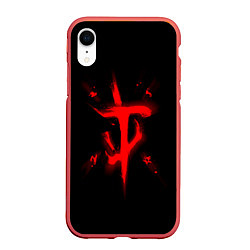 Чехол iPhone XR матовый DOOM ETERNAL ДУМ, цвет: 3D-красный