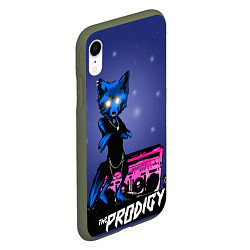 Чехол iPhone XR матовый The Prodigy: Night Fox цвета 3D-темно-зеленый — фото 2