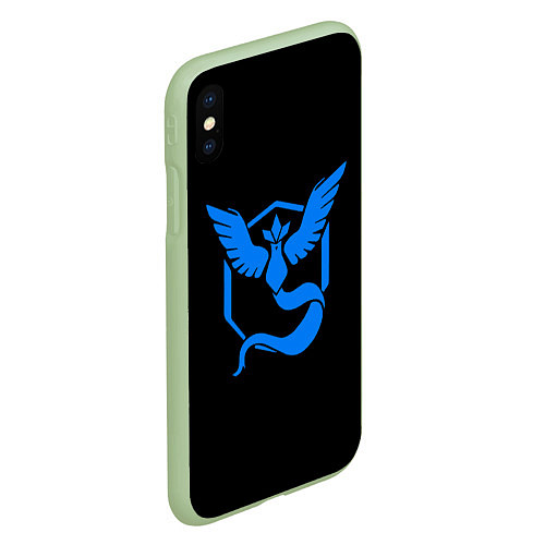 Чехол iPhone XS Max матовый Pokemon Blue Team / 3D-Салатовый – фото 2