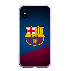 Чехол iPhone XS Max матовый FCB Barcelona