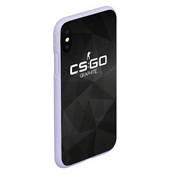 Чехол iPhone XS Max матовый CS:GO Graphite, цвет: 3D-светло-сиреневый — фото 2