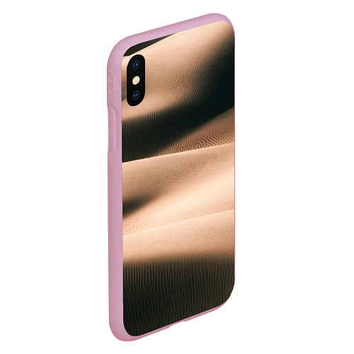Чехол iPhone XS Max матовый Барханы / 3D-Розовый – фото 2