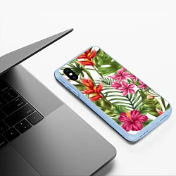 Чехол iPhone XS Max матовый Фэшн 6, цвет: 3D-голубой — фото 2