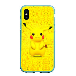 Чехол iPhone XS Max матовый Pikachu