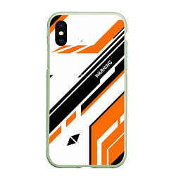 Чехол iPhone XS Max матовый CS:GO Asiimov P90 Style, цвет: 3D-салатовый